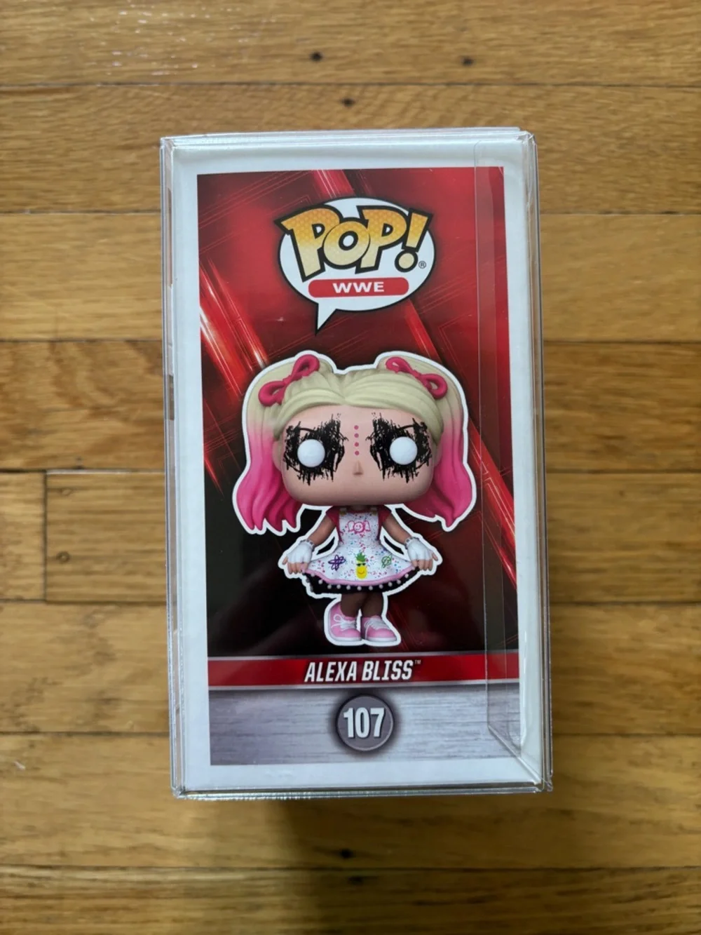 Funko Pop! WWE Alexa Bliss #107 - Pink & Blonde Autographed - Picture 4 of 4